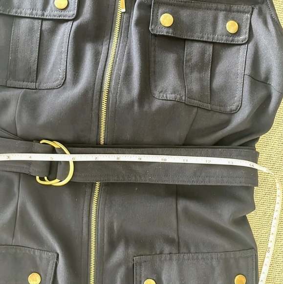 Navy Blue Sleeveless Midi Dress Sz 10 - Picture 9 of 9